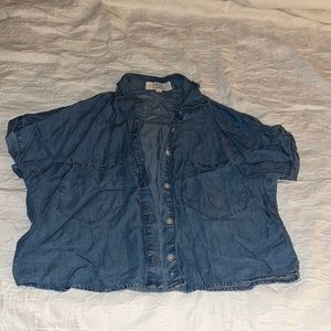 Chambray crop top